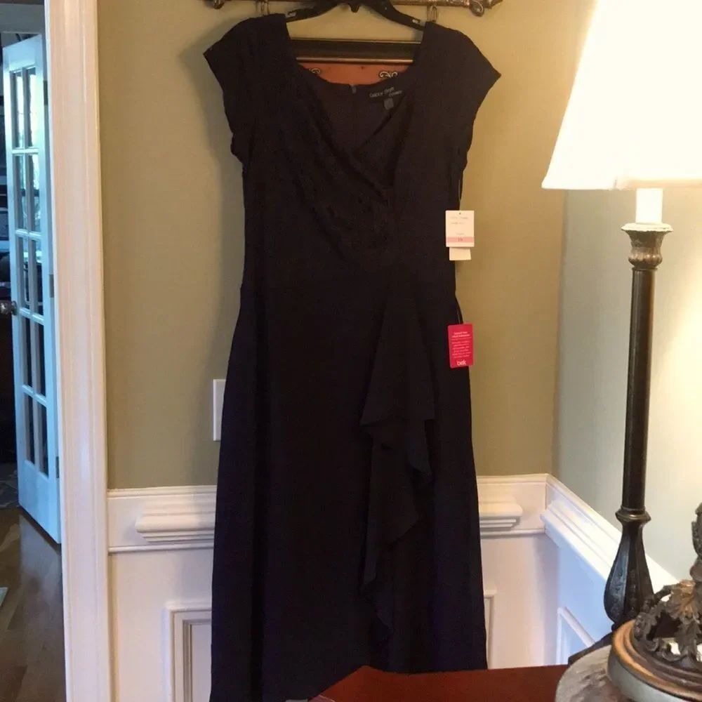 Gabby Skye Navy Dress - NWT